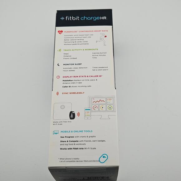 Fitbit Charge HR Large Purple New in Box - Picture 3 of 5
